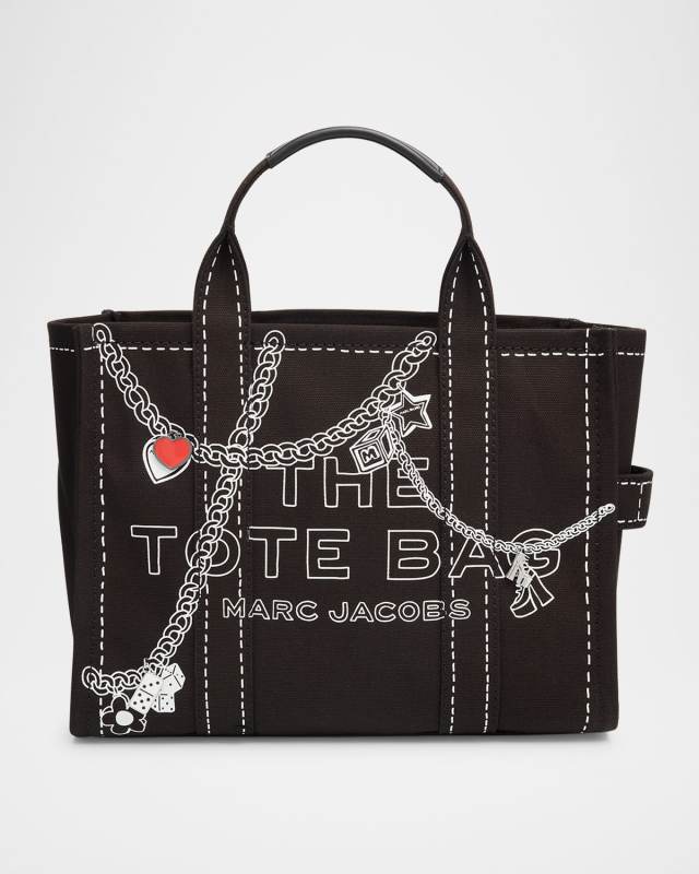 The Medium Trompe L'oeil Canvas Tote Bag